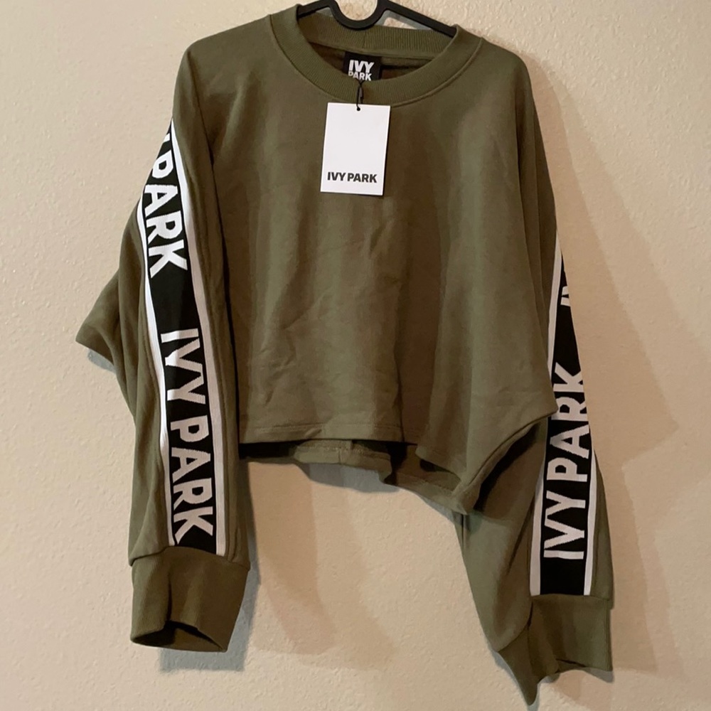 Ivy Park Logo Tape Crop Sweater